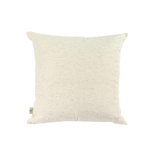 ALMOFADA LINHO CRU COM TRICOT NA FRENTE - Imagem 2