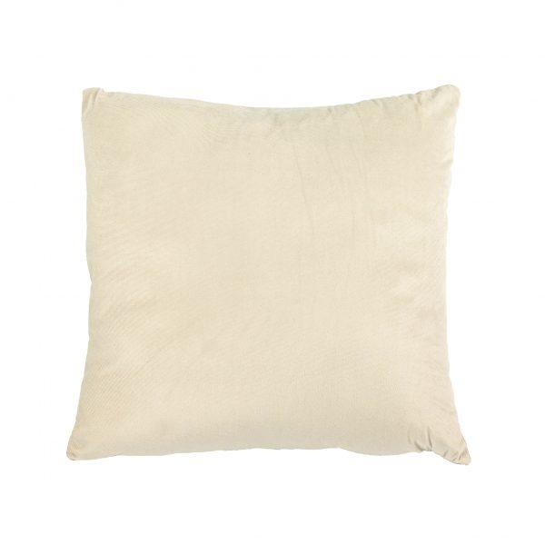 ALMOFADA VELUDO CINZA COM DETALHE QUADRADO ROSÉ - Image 2