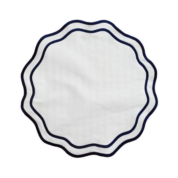 JOGO AMERICANO IMPERMEÁVEL DUPLA FACE ORGANIC - BRANCO-AZUL-VERMELHO