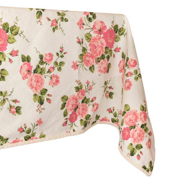 TOALHA DE MESA FLOR DE AMOR - ROSA