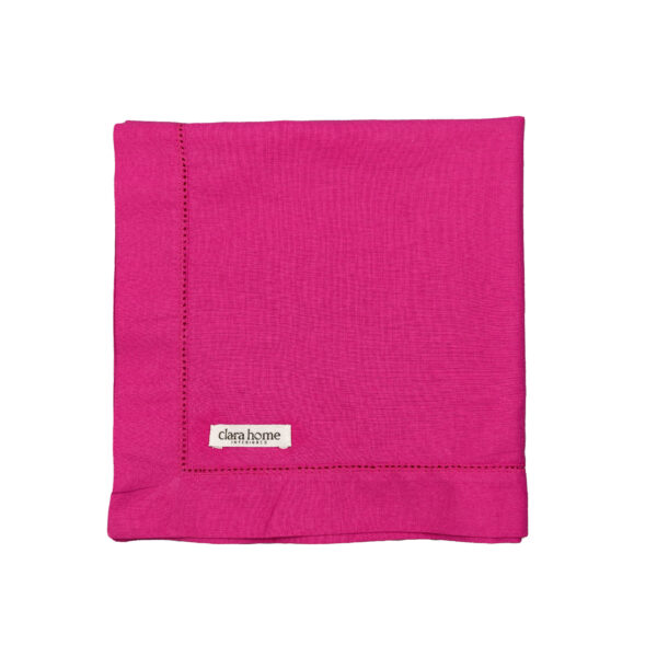 JOGO DE GUARDANAPO LINHO - ROSA PINK